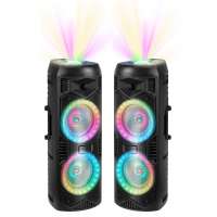 2-Way 2.0 Active Power Speaker Pairs with Disco Light